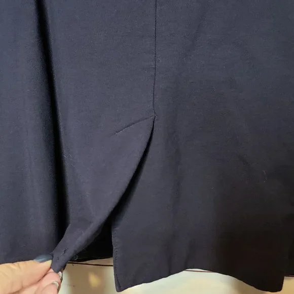 Lane Bryant Navy Blue Military Knit Blazer/Jacket - Picture 8 of 11